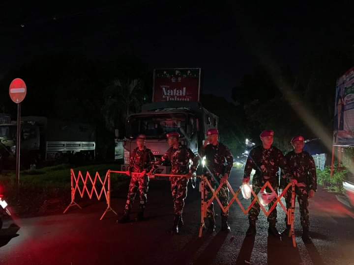 Guna Menjaga Keamanan Prajurit Petarung Bitung Turut Serta Mengamankan Malam Pergantian Tahun