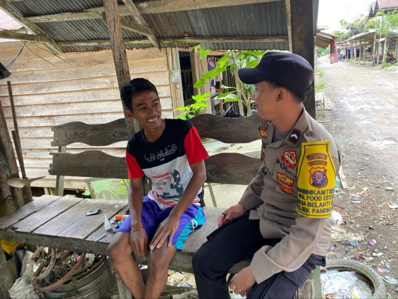 Jalin Silaturahmi dengan Masyarakat Bhabinkamtibmas Food Estate Melaksanakan Sambang Desa dan Menyampaikan Pesan-pesan Kamtibmas