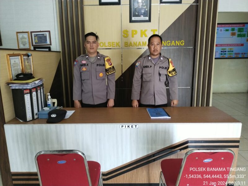 Polsek Banama Tingang 1x24 Jam Siap Memberikan Pelayanan Kepada Masyarakat