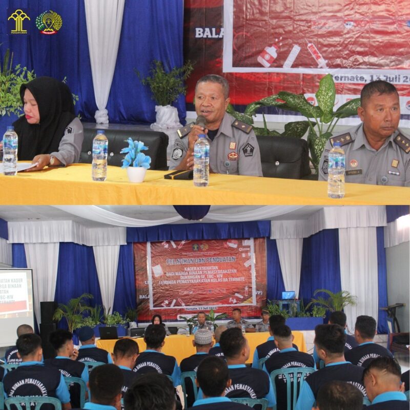 Lapas Ternate Beri Pelatihan Bagi WBP Kader Kesehatan