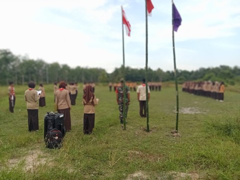 Babinsa Merpati Hadiri Kegiatan Maperta Sekolah Menengah Atas (SMA) Di Kecamatan Tangaran