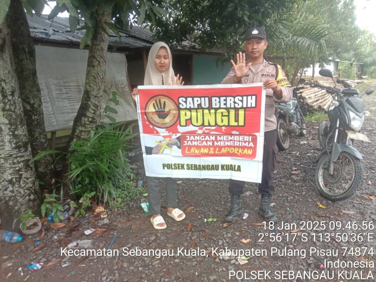Polsek Sebangau Kuala Laksanakan Sosialisasi Saber Pungli