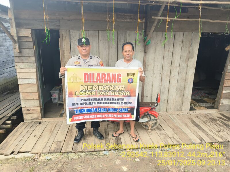 Polsek Sebangau Kuala Laksanakan Sosialisasi Karhutla