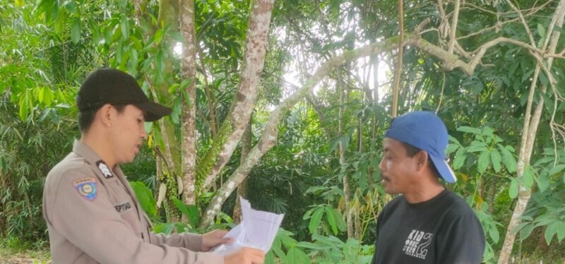 Sambang ke Masyarakat, Personel Polsek Maliku Lakukan Sosialisasi dan Imbauan