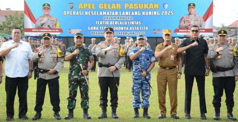 Komandan Korem 031/Wira Bima, menghadiri Apel Gelar Pasukan Operasi Keselamatan Lancang Kuning 2025