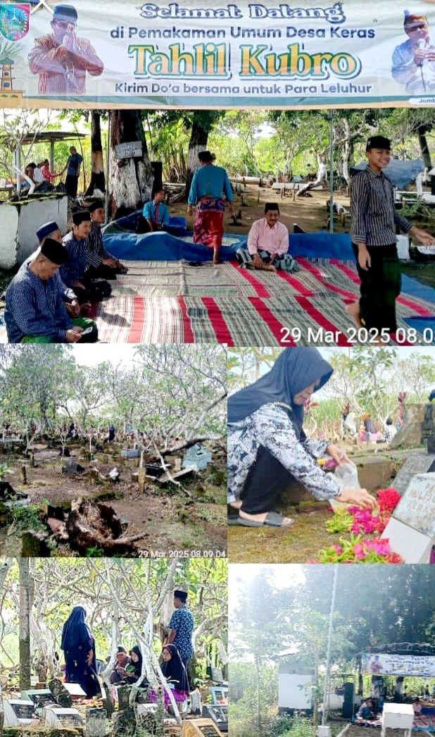 Tahlil Kubro di Makam Umum Desa Keras, Diwek Jombang: Tradisi Menjelang Hari Raya Idul Fitri 2025