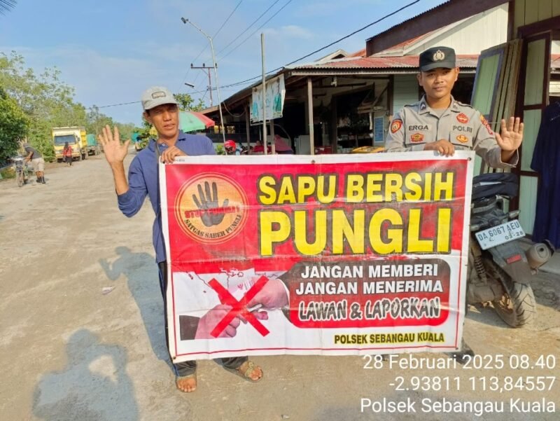Polsek Sebangau Kuala Laksanakan Sosialisasi Saber Pungli