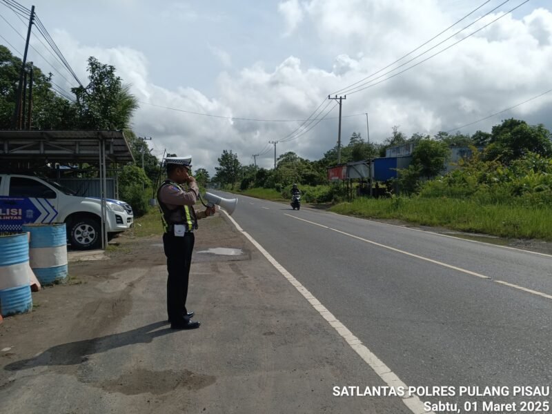 Satlantas Polres Pulang Pisau Penling Himbau Kamseltibcarlantas