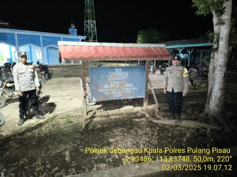 Polsek Sebangau Kuala Patroli Jam rawan di malam hari