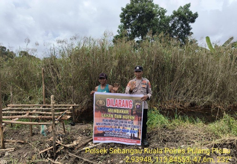 Polsek Sebangau Kuala Laksanakan Sosialisasi Karhutla