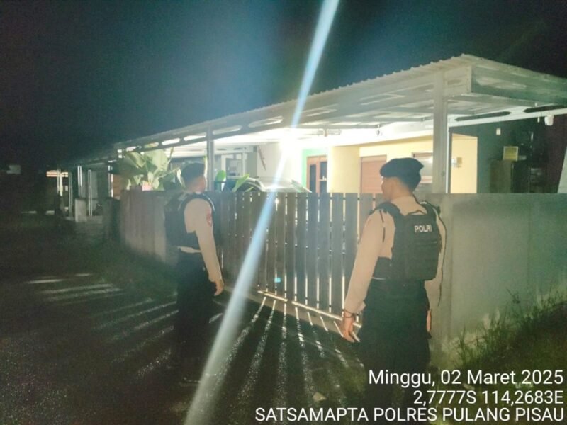 Pastikan aman pada pemukiman penduduk sat samapta lakukan pengecekan secara berkala