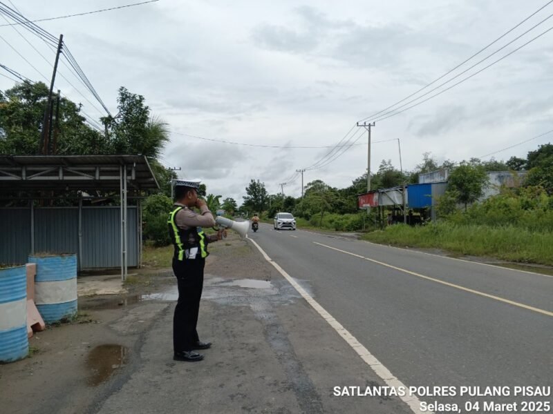 Satlantas Polres Pulang Pisau Penling Himbau Kamseltibcarlantas