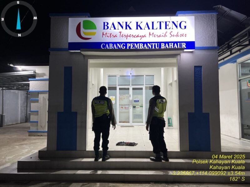 Rutinitas Personil Polsek Kahayan Kuala guna cegah terjadinya bahaya tindak kejahatan