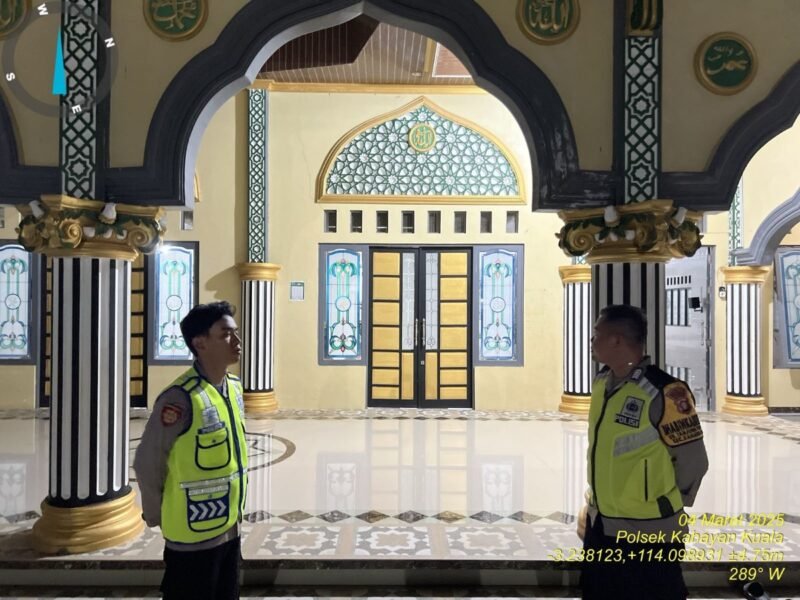 Rutinitas Personil Polsek Kahayan Kuala guna cegah terjadinya bahaya tindak kejahatan