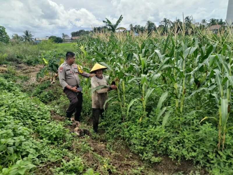 Bhabinkamtibmas sambang dan memberikan himbauan kamtibmas Kepada warga Desa Gadabung