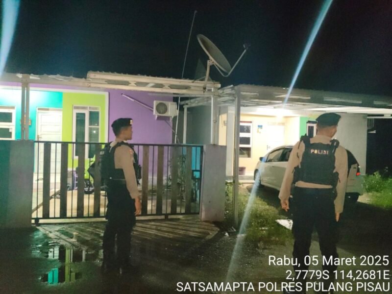 Pastikan aman pada pemukiman penduduk sat samapta lakukan pengecekan secara berkala