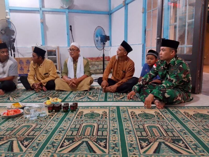 Bati Tuud Koramil 1208-07/Teluk Keramat Bersama Forkopimcam Laksanakan Safari Ramadhan 1446 H,