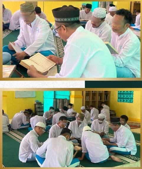 Semarak Bulan Ramadhan di Balik Jeruji, Warga Binaan Rutan Batam Baca Al-Quran “One Day One Juz”