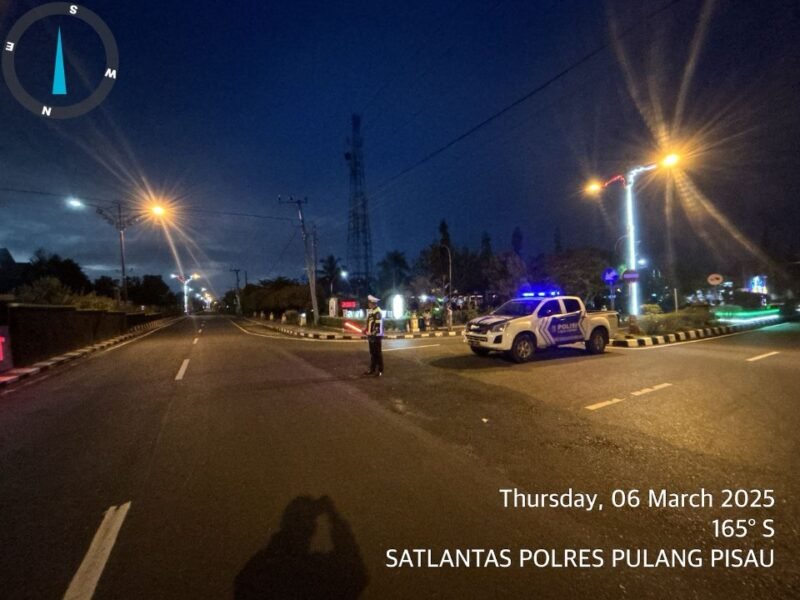 Antisipasi Balap Liar Satlantas Polres Pulang Pisau Giatkan Patroli Subuh