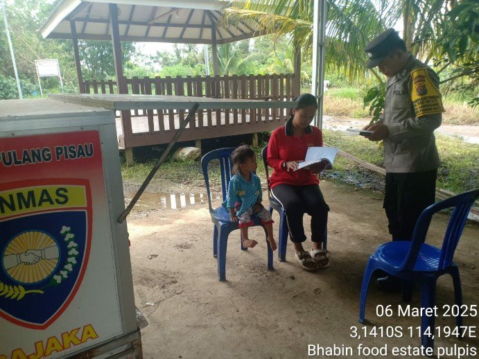 Program Bajaka Presisi Polres Pulang Pisau dengan sasaran anak anak dan remaja Desa Belanti