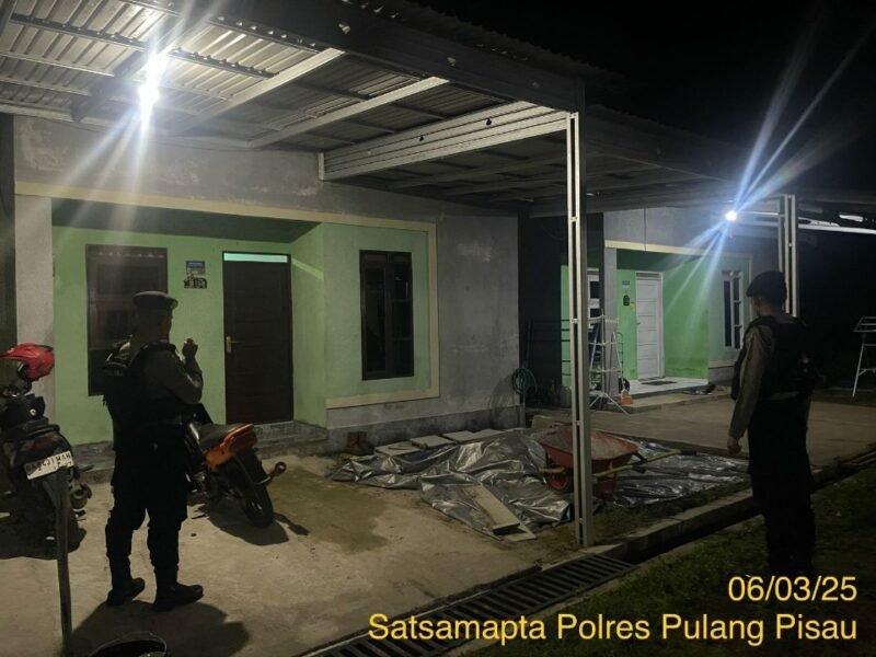 Pastikan aman pada pemukiman penduduk sat samapta lakukan pengecekan secara berkala