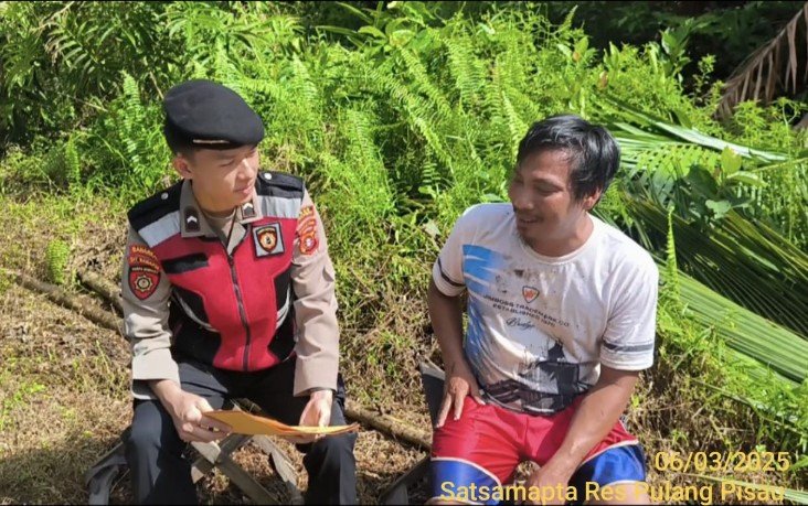 Antisipasi Karhutla sejak dini, Sat Samapta Polres Pulpis Gelar Patroli Maja