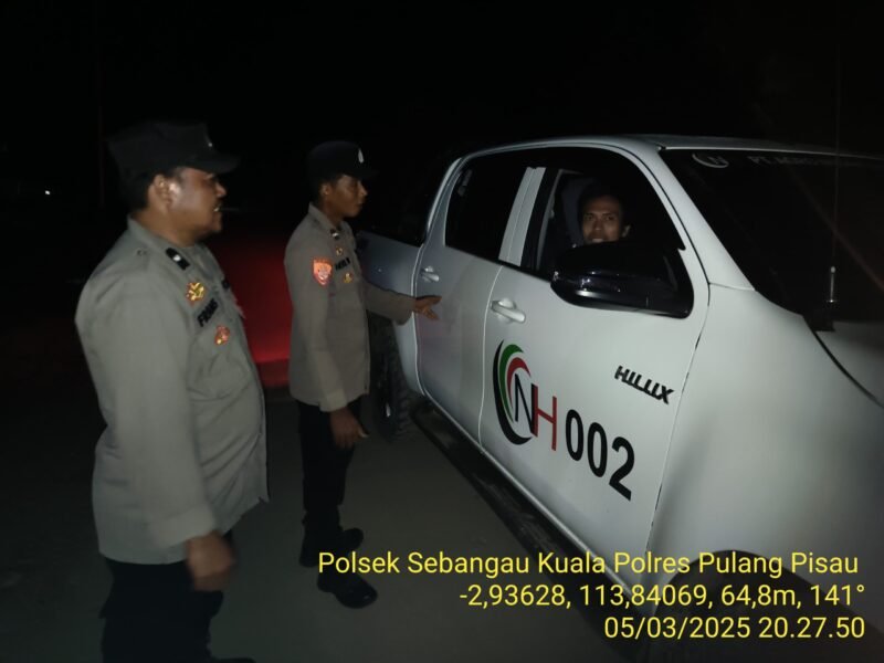 Giat KRYD Guna Cipkonb Aman dan Kondusif Polsek Sebangau Kuala