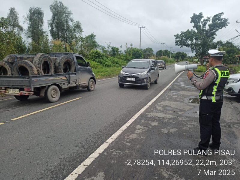 Gugah Kesadaran Tertib Lalu Lintas, Satlantas Polres Pulang Pisau Terapkan Penling