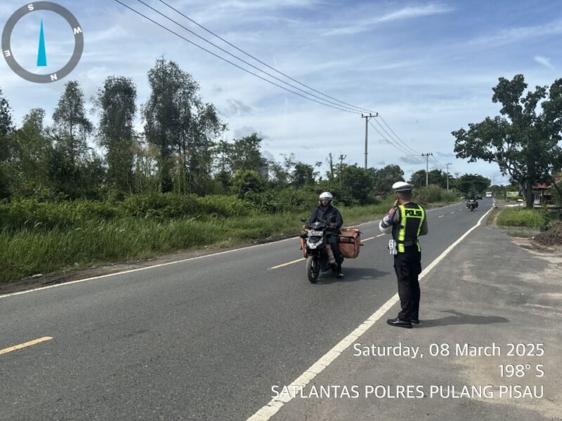 Gugah Kesadaran Tertib Lalu Lintas, Satlantas Polres Pulang Pisau Terapkan Penling