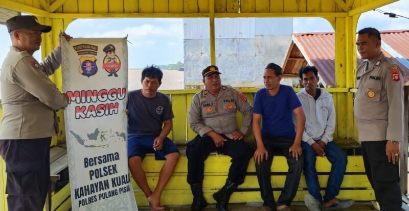 Gelar Minggu Kasih, Polsek Kahayan Kuala dengarkan Keluhan dan Harapan Masyarakat Desa Bahaur Tengah Kec.Kahayan Kuala