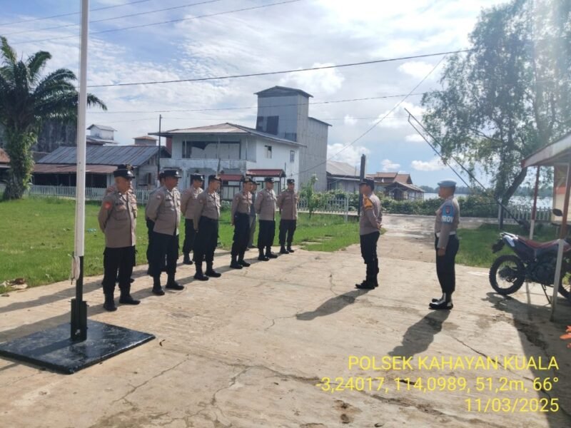 Melaksanakan kegiatan rutin Apel pagi & Penyampaian arahan dari Pimpinan kepada Anggota terkait tugas di lapangan