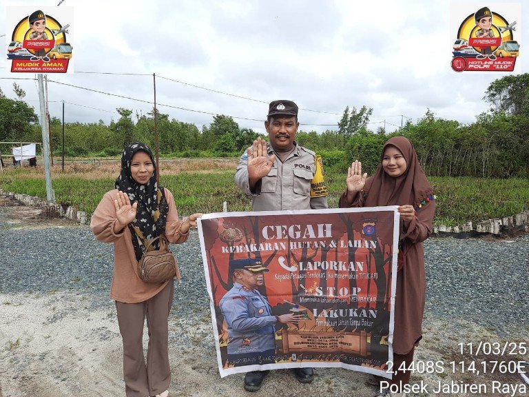 Cegah Kebakaran Hutan dan lahan, ini yang di lakukan Bhabinkamtibmas