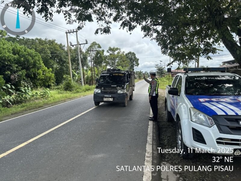 Kanit Turjagwali Laksanakan Patroli Rutin Antisipasi Kemacetan dan Laka Lantas