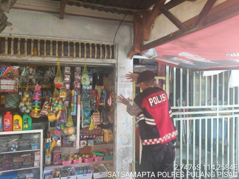 Patroli Dialogis Sat Samapta Polres Pulpis, Sampaikan Maklumat Kapolda Kalteng Tentang Karhutla
