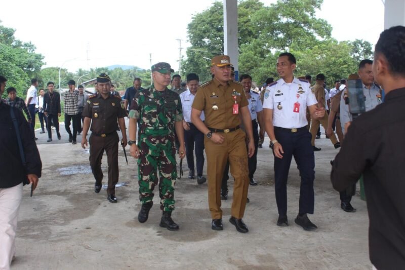 Dandim 1009/Tanah Laut Menghadiri Acara Peresmian Rerouting Angkutan Perintis Damri Kabupaten Tanah Laut