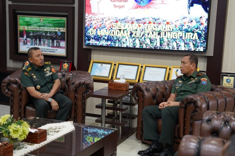 Pangdam XII/Tpr Terima Kunjungan Silaturahmi Orjen TNI