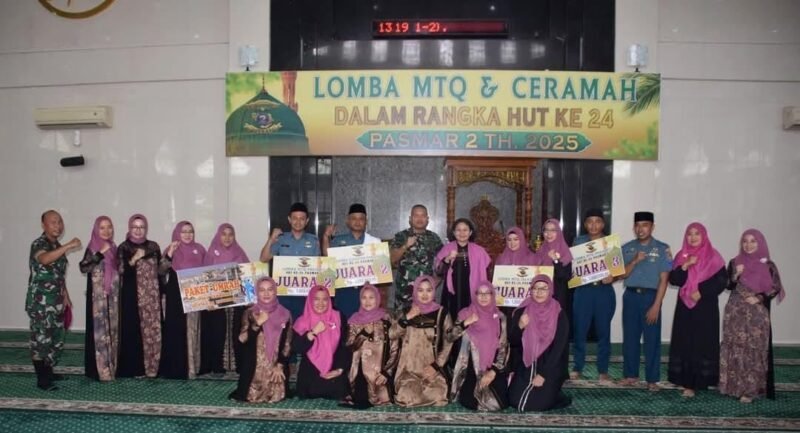 Prajurit Dan Jalasenastri Brigif 2 Marinir Berikan Yang terbaik Pada Lomba MTQ Dan Dai Pasmar 2 Tahun 2025