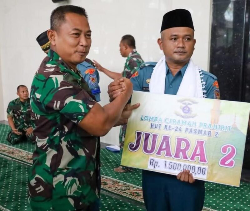 Prajurit Yonif 3 Marinir Raih 2 Juara Pada Lomba MTQ dan Ceramah Pasmar 2 Tahun 2025