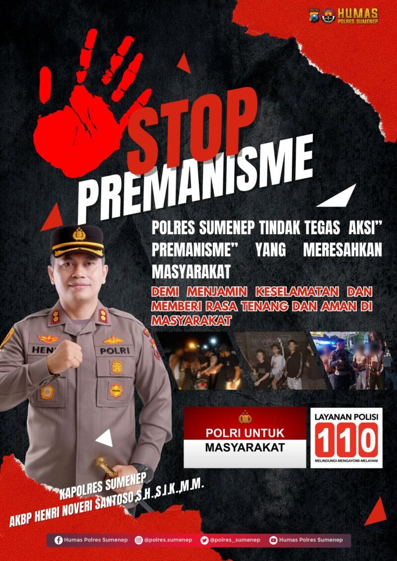 Polres Sumenep Tegas Berantas Premanisme, Wujudkan Keamanan yang Kondusif
