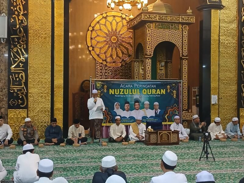 Dandim 1008/Tabalong Hadiri Peringatan Nuzulul Qur’an di Masjid Agung