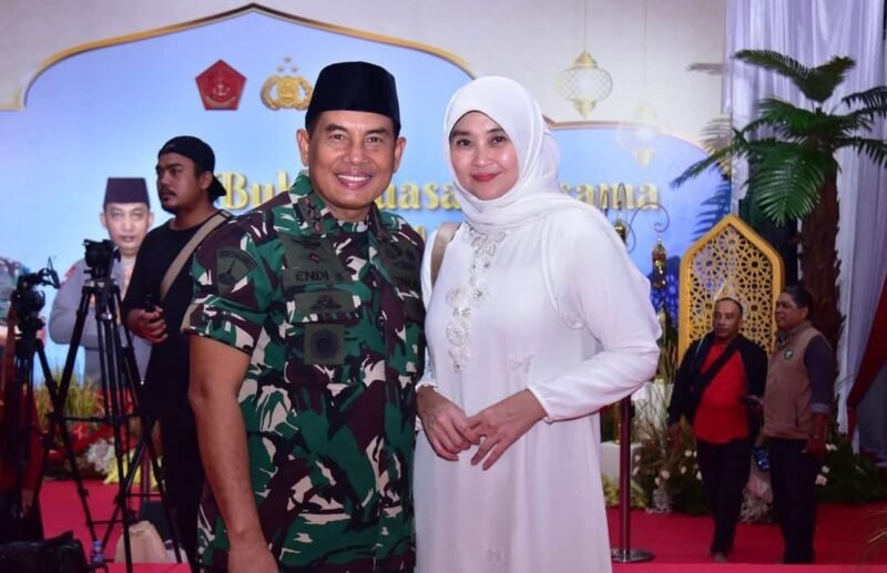 TINGKATKAN SINERGITAS TNI-POLRI, DANKORMAR DAN PRAJURIT MARINIR HADIRI BUKA PUASA BERSAMA