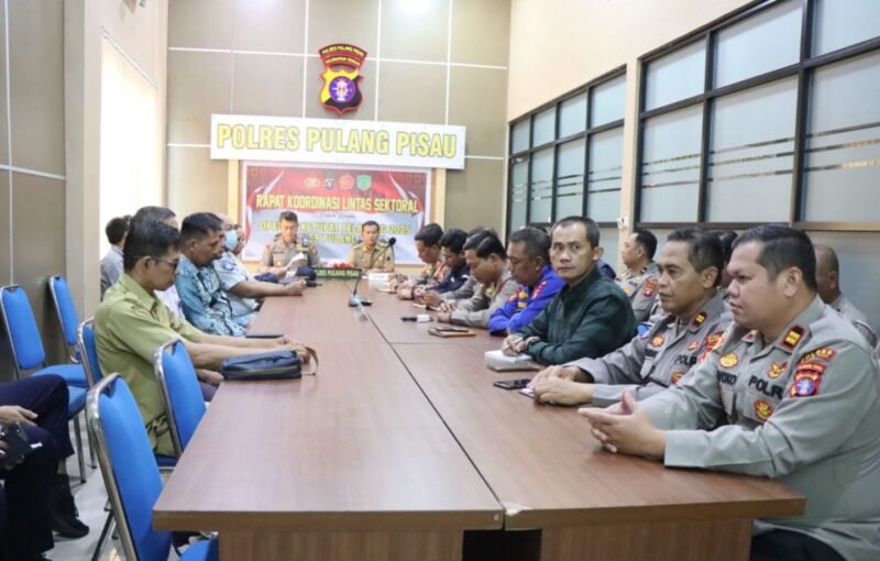 Polres Pulang Pisau Gelar Rakor Lintas Sektoral Operasi Ketupat Telabang 2025
