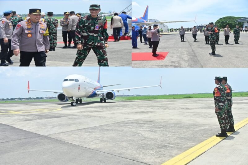 Komandan Lanudal Juanda Sambut Kedatangan Kapolri