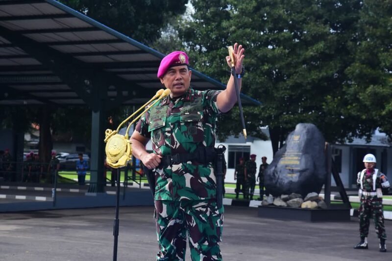 DANKORMAR PIMPIN APEL SERENTAK: “MARINIR BENTENG KOKOH NKRI