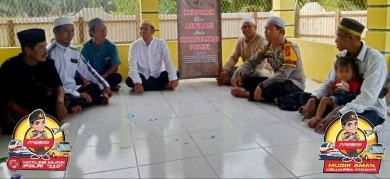 Polsek Kahayan Kuala dengarkan Keluhan dan Harapan Masyarakat Desa Bahaur hilir Kec.Kahayan Kuala