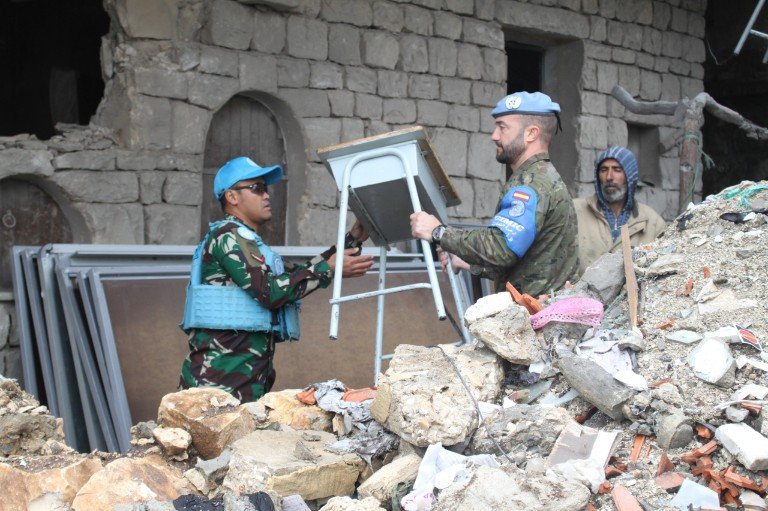 Cimic Satgas Indobatt XXIII-R/UNIFIL Bersama G9 Cimic Sector East dan Cimic Spanbatt, Di Akhir Misi Berkolaborasi untuk Berdonasi