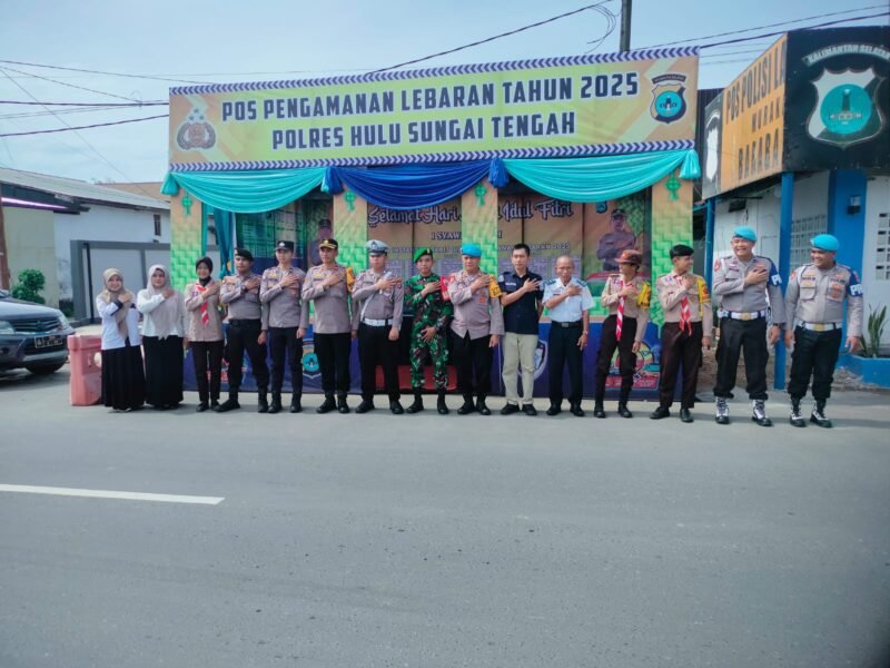 Ciptakan Mudik Aman dan Nyaman, TNI-Polri HST Bersinergi