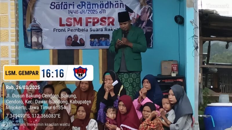 Ketua LSM FPSR Berbagi Berkah di Bulan Ramadhan, Bagikan Ratusan Paket Sembako dan Santunan