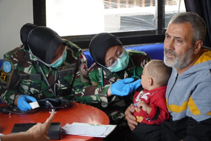 Staf Cimic Jajaran Sector East UNIFIL Melaksanakan Kegiatan Intergrated Medical Camp di Suwwanan