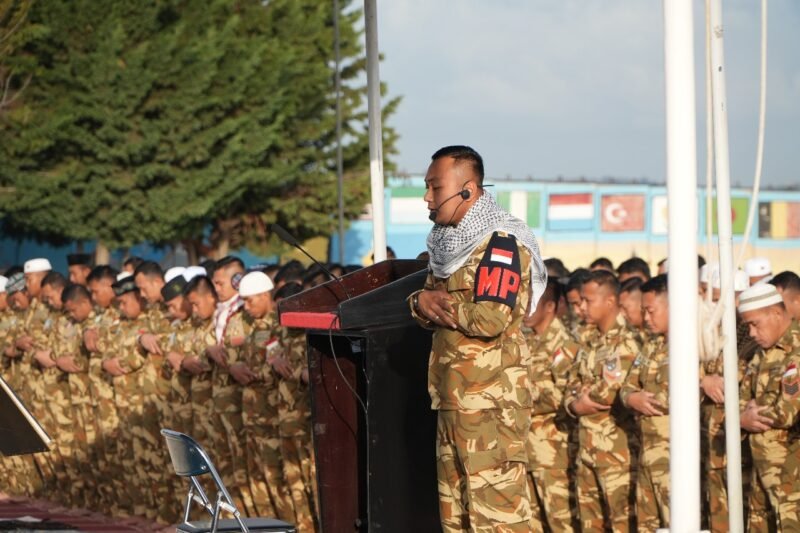 Momen Tak Terlupakan: Prajurit Indobatt XXIII-R/UNIFIL Rayakan Idul Fitri Kedua Kalinya di Lebanon